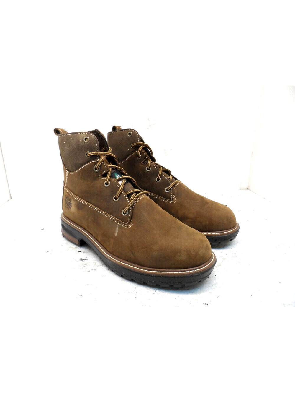 TIMBERLAND PRO Women's HIGHTOWER 6” ALLOY TOE WORK BOOTS A1KJU Dark Brown 7.5M